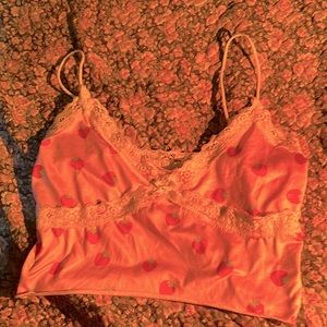 Strawberry crop top